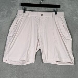 Redvanly Shorts Mens Large Pink 8" Golf Performance Stretch Lightweight